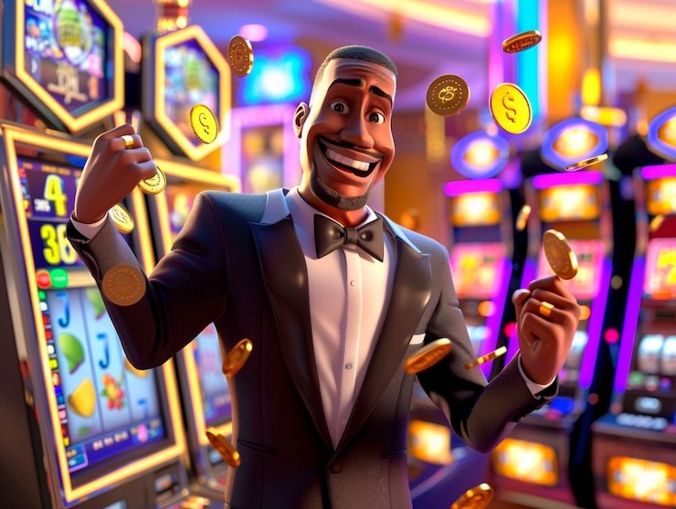 Ilustrasi pengguna membaca syarat menggunakan platform hiburan sports dan casino digital.